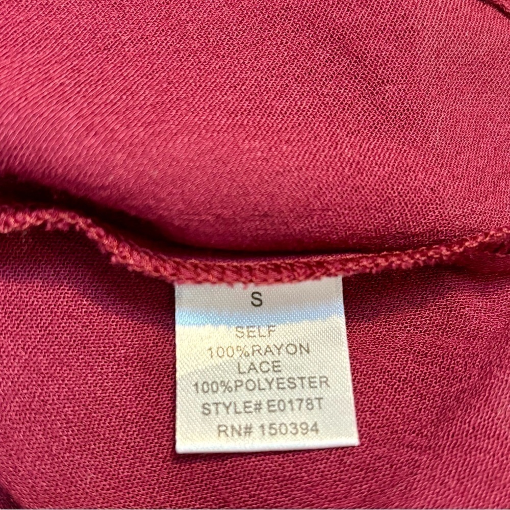 Ecru Lab Dress Small Long Sleeves Crochet Lace Detail Rayon Ties Tassels Boho - Picture 13 of 16